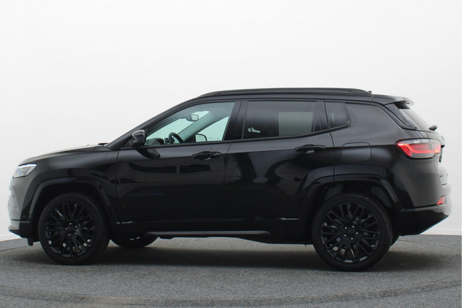 Jeep Compass 4xe 240 Plug-in Hybrid Electric S Leer, Virtual Cockpit, Camera, Stuur-/Stoelverwarming, ACC, Apple Carplay, 19"