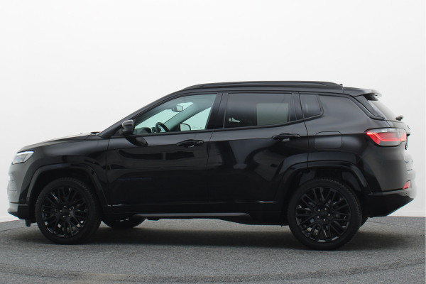 Jeep Compass 4xe 240 Plug-in Hybrid Electric S Leer, Virtual Cockpit, Camera, Stuur-/Stoelverwarming, ACC, Apple Carplay, 19"