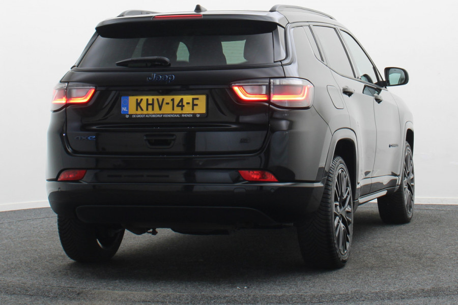 Jeep Compass 4xe 240 Plug-in Hybrid Electric S Leer, Virtual Cockpit, Camera, Stuur-/Stoelverwarming, ACC, Apple Carplay, 19"