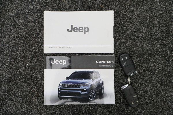 Jeep Compass 4xe 240 Plug-in Hybrid Electric S Leer, Virtual Cockpit, Camera, Stuur-/Stoelverwarming, ACC, Apple Carplay, 19"