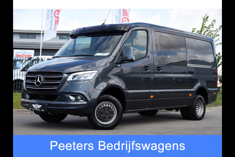 Mercedes-Benz Sprinter 519 V6 3.0 CDI L2H1 DC PB Edition N1, Cruise, Camera, Carplay, LED, 2 x Schuifdeur, 3500kg trekhaak, 10,5'' Mbux, Leder,