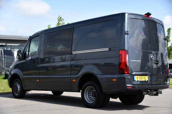 Mercedes-Benz Sprinter 519 V6 3.0 CDI L2H1 DC PB Edition N1, Cruise, Camera, Carplay, LED, 2 x Schuifdeur, 3500kg trekhaak, 10,5'' Mbux, Leder,
