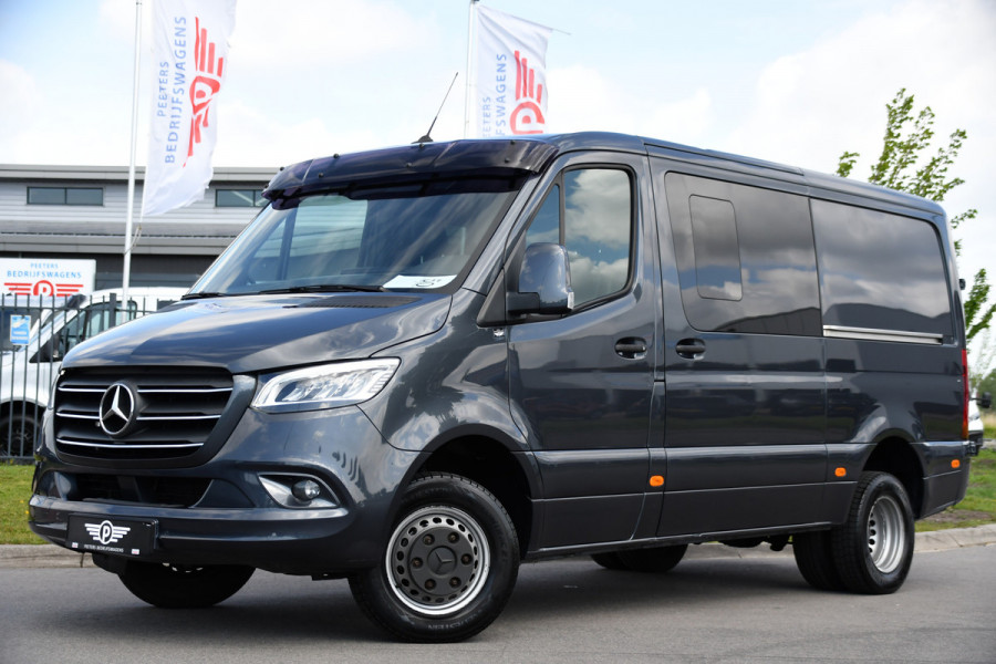 Mercedes-Benz Sprinter 519 V6 3.0 CDI L2H1 DC PB Edition N1, Cruise, Camera, Carplay, LED, 2 x Schuifdeur, 3500kg trekhaak, 10,5'' Mbux, Leder,