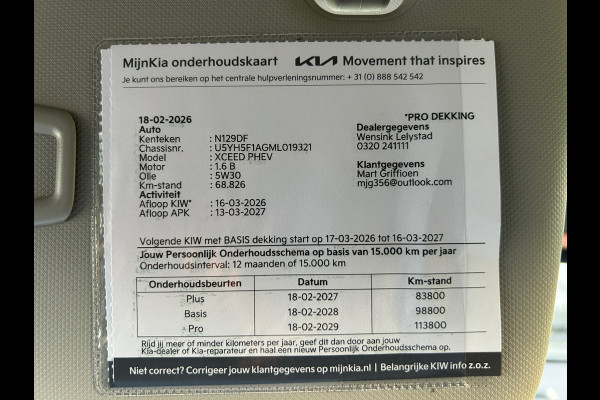 Kia Xceed 1.6 GDi PHEV DynamicPlusLine Trekh NL-Auto Dealeronderhouden Rijklaarprijs!