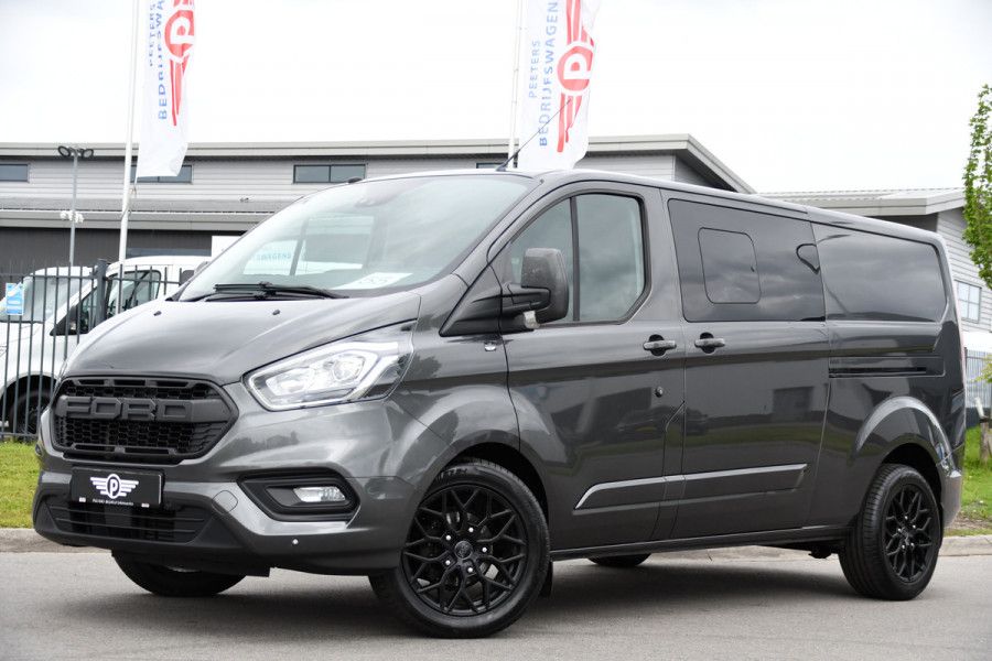 Ford Transit Custom 300 2.0 TDCI L2H1 Limited DC PB Edition Cruise, Camera, Carplay, LED, 2 x Schuifdeur, Stoelverwarming, 170pk, Trekhaak, NAVI, Uniek!