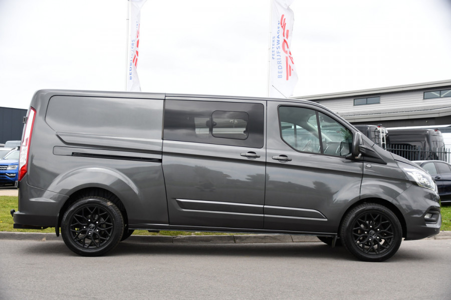 Ford Transit Custom 300 2.0 TDCI L2H1 Limited DC PB Edition Cruise, Camera, Carplay, LED, 2 x Schuifdeur, Stoelverwarming, 170pk, Trekhaak, NAVI, Uniek!
