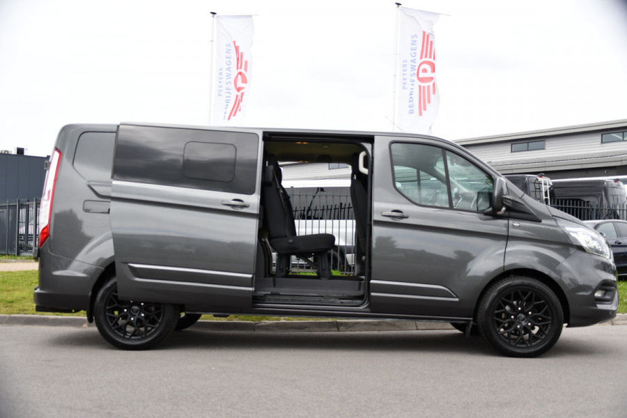 Ford Transit Custom 300 2.0 TDCI L2H1 Limited DC PB Edition Cruise, Camera, Carplay, LED, 2 x Schuifdeur, Stoelverwarming, 170pk, Trekhaak, NAVI, Uniek!