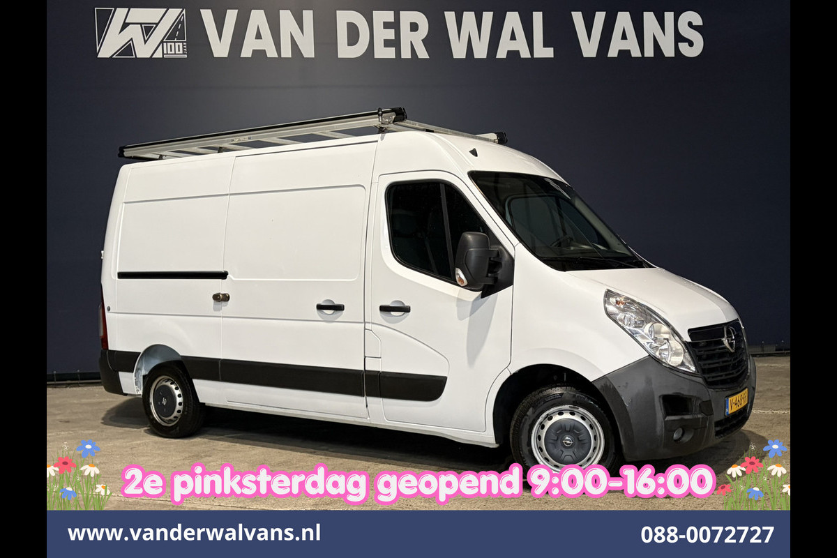 Opel Movano 2.3 CDTI 145pk L2H2 Euro6 Airco | Imperiaal | Trap | Camera | Navigatie | 2500kg Trekhaak Cruisecontrol, Parkeersensoren, Bijrijdersbank