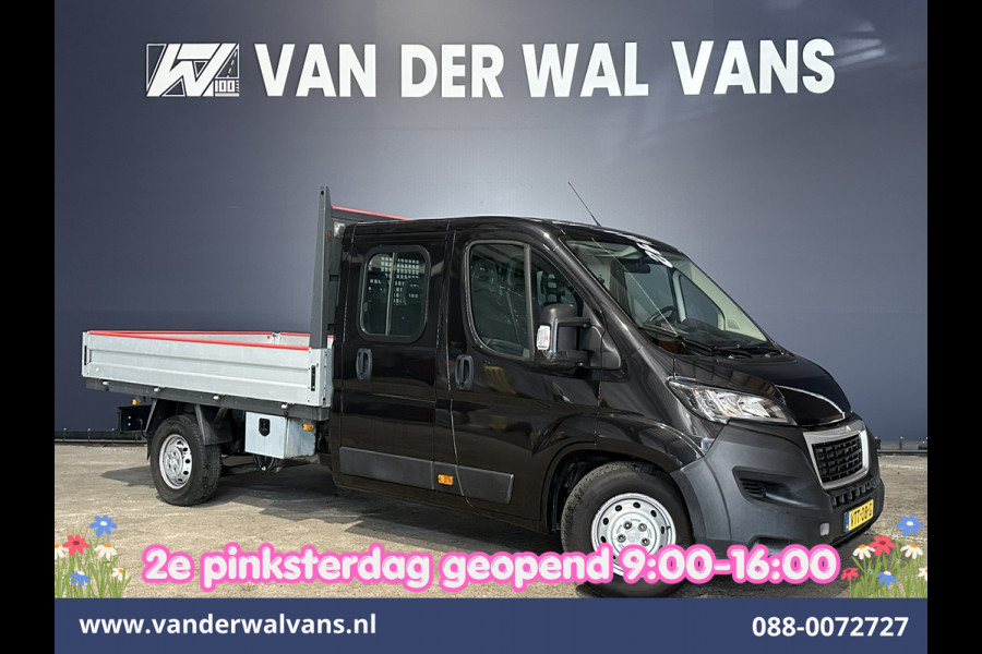 Peugeot Boxer 2.2 Blue HDi 140pk Pick-up 7 Persoons Dubbele cabine open laadbak Euro6 Airco | 7-Zits | 3000kg trekvermogen / 1253kg laadvermogen