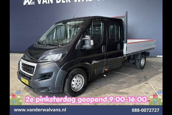 Peugeot Boxer 2.2 Blue HDi 140pk Pick-up 7 Persoons Dubbele cabine open laadbak Euro6 Airco | 7-Zits | 3000kg trekvermogen / 1253kg laadvermogen
