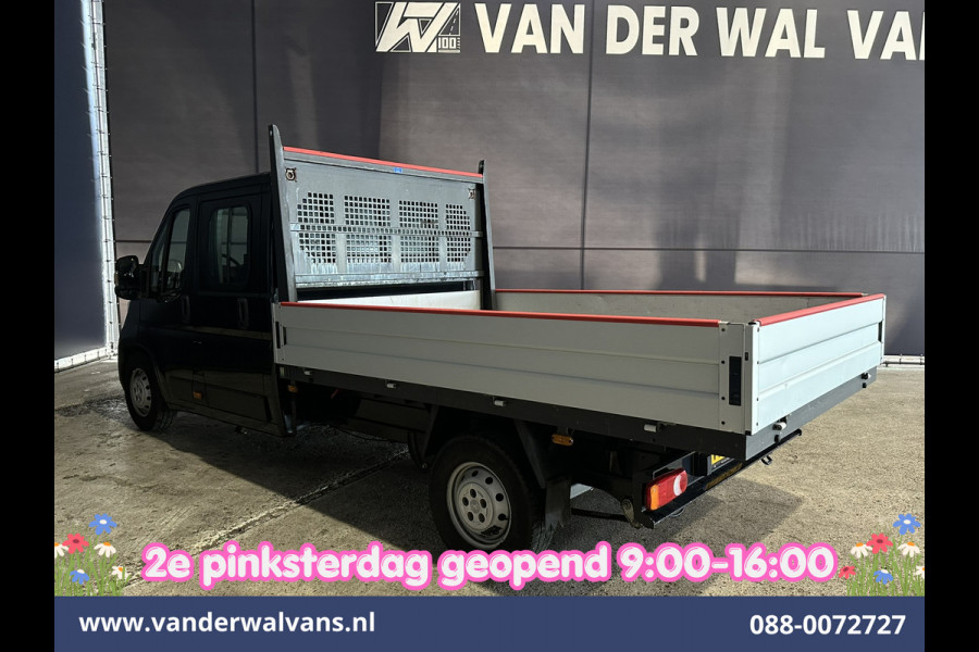Peugeot Boxer 2.2 Blue HDi 140pk Pick-up 7 Persoons Dubbele cabine open laadbak Euro6 Airco | 7-Zits | 3000kg trekvermogen / 1253kg laadvermogen