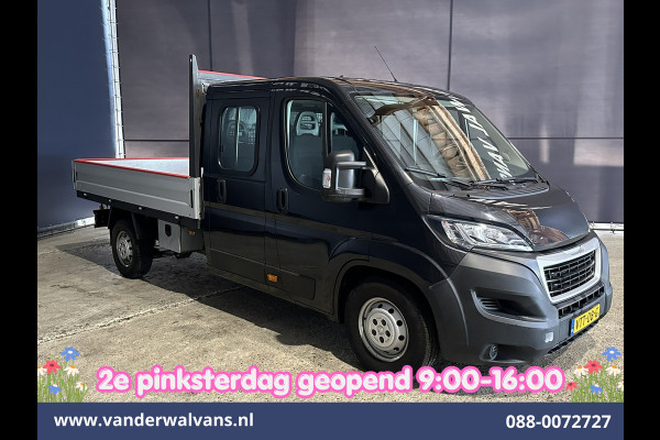 Peugeot Boxer 2.2 Blue HDi 140pk Pick-up 7 Persoons Dubbele cabine open laadbak Euro6 Airco | 7-Zits | 3000kg trekvermogen / 1253kg laadvermogen