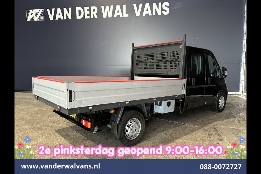 Peugeot Boxer 2.2 Blue HDi 140pk Pick-up 7 Persoons Dubbele cabine open laadbak Euro6 Airco | 7-Zits | 3000kg trekvermogen / 1253kg laadvermogen