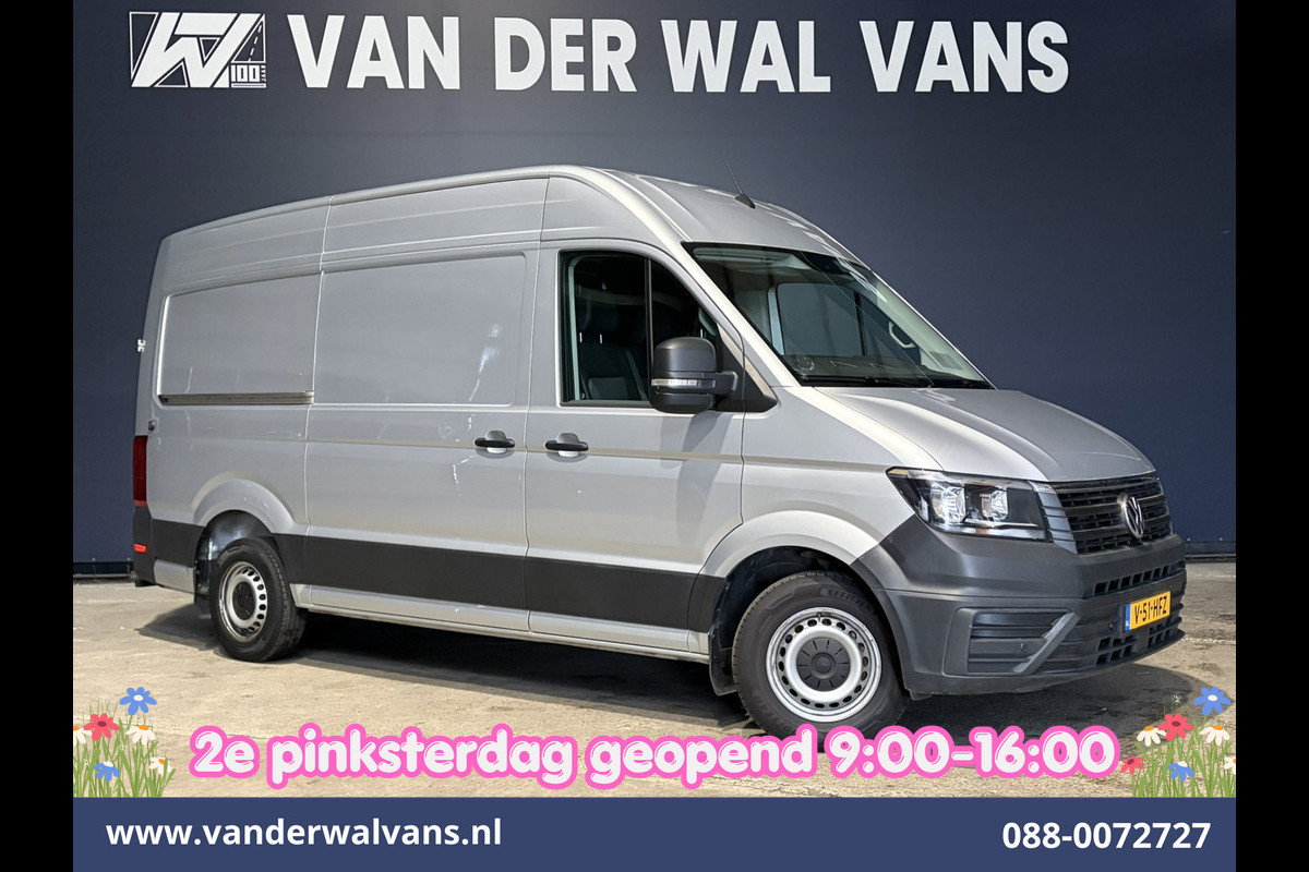 Volkswagen Crafter 2.0 TDI 140pk L3H3 L2H2 Euro6 Airco | Camera | Apple Carplay | Cruisecontrol Android Auto, Parkeersensoren, Bijrijdersbank, 3000kg Trekvermogen, zilver