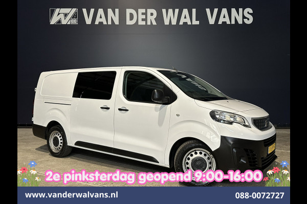Peugeot Expert 2.0 BlueHDI 123pk L3H1 Dubbele Cabine Euro6 Airco | 2x zijdeur | 2500kg Trekhaak | 5-Zits Cruisecontrol, Parkeersensoren
