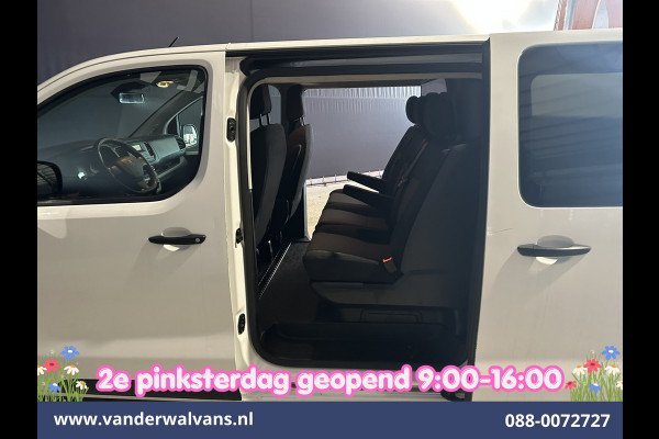 Peugeot Expert 2.0 BlueHDI 123pk L3H1 Dubbele Cabine Euro6 Airco | 2x zijdeur | 2500kg Trekhaak | 5-Zits Cruisecontrol, Parkeersensoren
