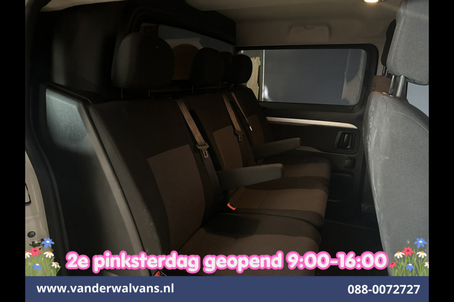 Peugeot Expert 2.0 BlueHDI 123pk L3H1 Dubbele Cabine Euro6 Airco | 2x zijdeur | 2500kg Trekhaak | 5-Zits Cruisecontrol, Parkeersensoren