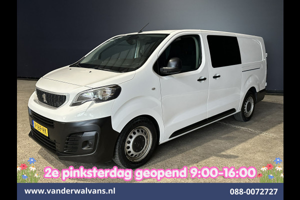 Peugeot Expert 2.0 BlueHDI 123pk L3H1 Dubbele Cabine Euro6 Airco | 2x zijdeur | 2500kg Trekhaak | 5-Zits Cruisecontrol, Parkeersensoren