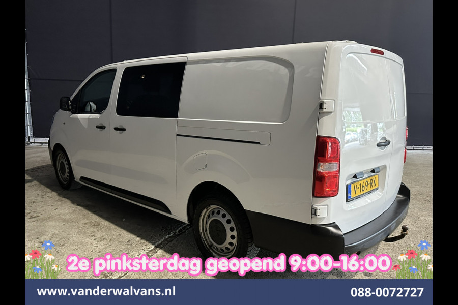 Peugeot Expert 2.0 BlueHDI 123pk L3H1 Dubbele Cabine Euro6 Airco | 2x zijdeur | 2500kg Trekhaak | 5-Zits Cruisecontrol, Parkeersensoren