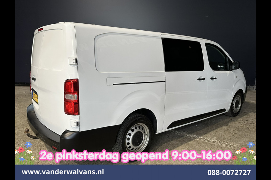 Peugeot Expert 2.0 BlueHDI 123pk L3H1 Dubbele Cabine Euro6 Airco | 2x zijdeur | 2500kg Trekhaak | 5-Zits Cruisecontrol, Parkeersensoren