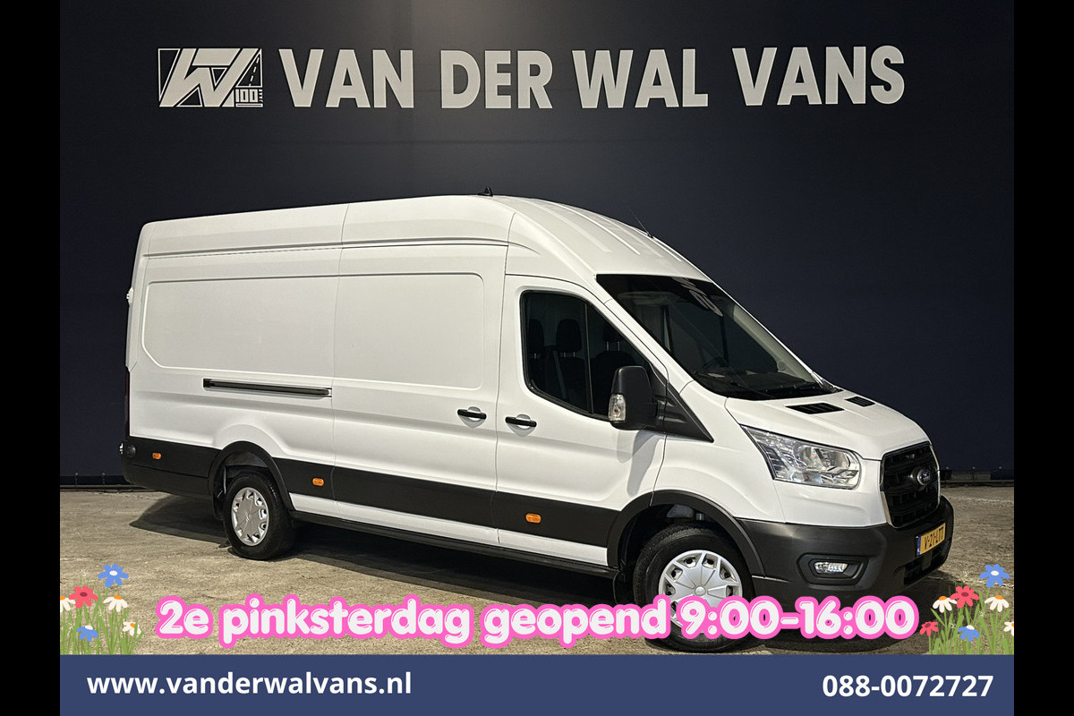 Ford Transit 2.0 TDCI 185pk L4H3 Jumbo Euro6 Airco | Camera | LED | Cruisecontrol | Verwarmde voorruit Parkeersensoren, Bijrijdersbank, 2800kg trekvermogen