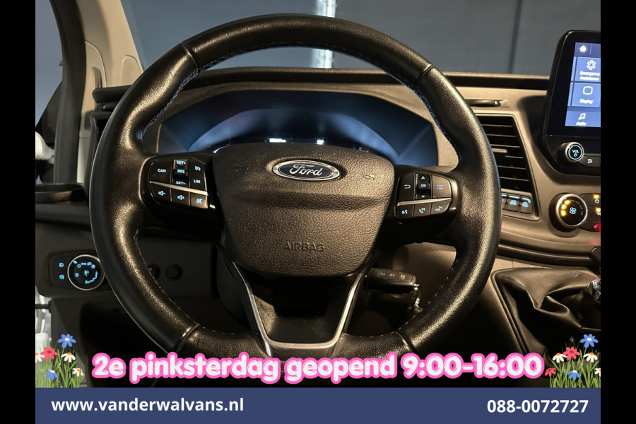 Ford Transit Custom 2.0 TDCI 130pk L2H1 Euro6 Airco | Camera | LED | Cruisecontrol | Stoelverwarming Verwarmde voorruit, Parkeersensoren, Bijrijdersbank, 2800kg trekvermogen