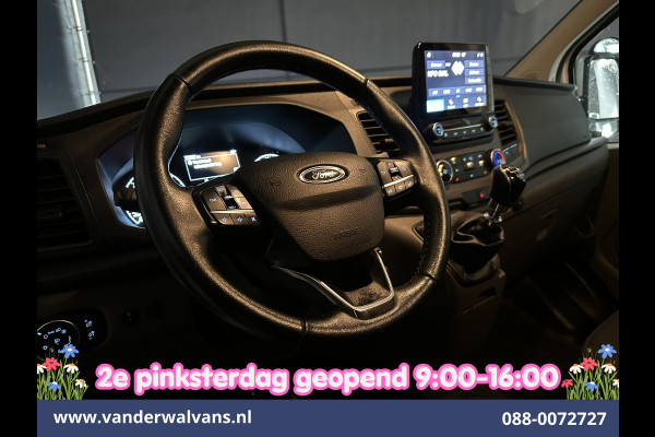 Ford Transit Custom 2.0 TDCI 130pk L2H1 Euro6 Airco | Camera | LED | Cruisecontrol | Stoelverwarming Verwarmde voorruit, Parkeersensoren, Bijrijdersbank, 2800kg trekvermogen