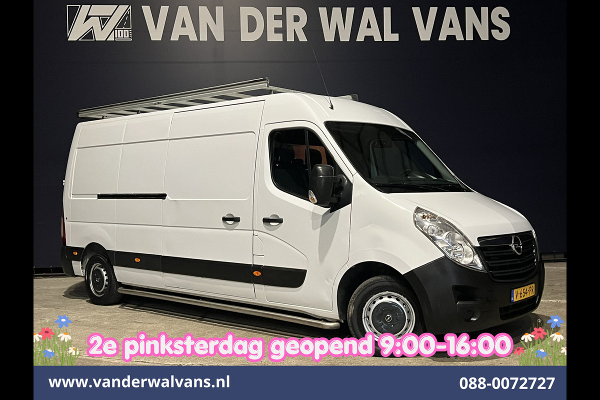 Opel Movano 2.3 CDTI L3H2 Euro6 *Rijklaar Direct Rijden* Airco | Imperiaal | 2500kg Trekhaak | Cruisecontrol | Parkeersensoren Sidebars, Bijrijdersbank