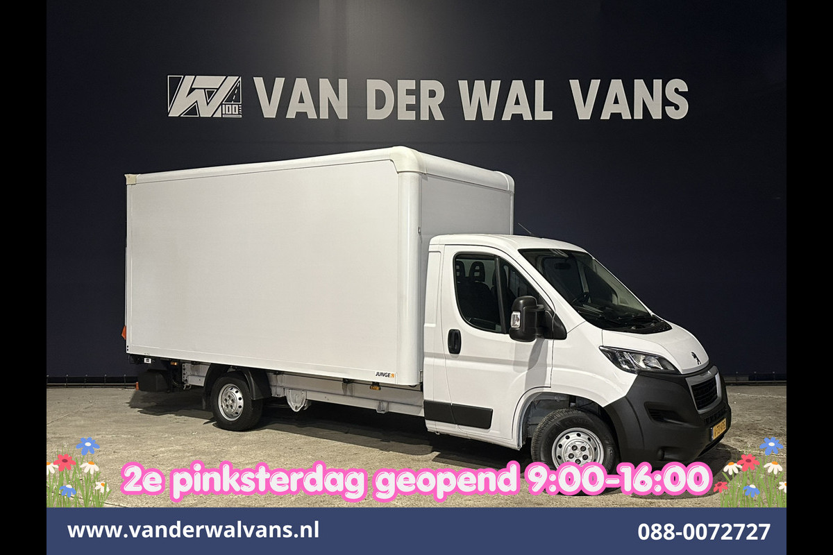 Peugeot Boxer 2.2 BlueHDi 141pk Bakwagen 436cm Lang Laadklep Euro6 Airco | Cruisecontrol | 1085kg laadvermogen Bijrijdersbank