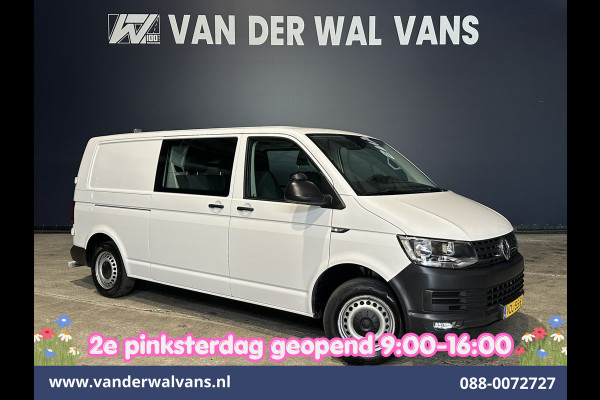Volkswagen Transporter 2.0 TDI 150pk L2H1 Dubbele Cabine Euro6 inrichting Airco | 5-Zits | Camera | Cruisecontrol | 2500kg Trekhaak Parkeersensoren