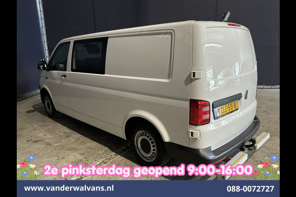 Volkswagen Transporter 2.0 TDI 150pk L2H1 Dubbele Cabine Euro6 inrichting Airco | 5-Zits | Camera | Cruisecontrol | 2500kg Trekhaak Parkeersensoren