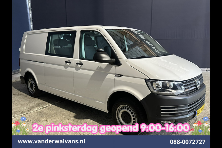 Volkswagen Transporter 2.0 TDI 150pk L2H1 Dubbele Cabine Euro6 inrichting Airco | 5-Zits | Camera | Cruisecontrol | 2500kg Trekhaak Parkeersensoren