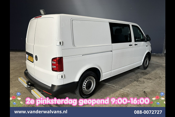 Volkswagen Transporter 2.0 TDI 150pk L2H1 Dubbele Cabine Euro6 inrichting Airco | 5-Zits | Camera | Cruisecontrol | 2500kg Trekhaak Parkeersensoren