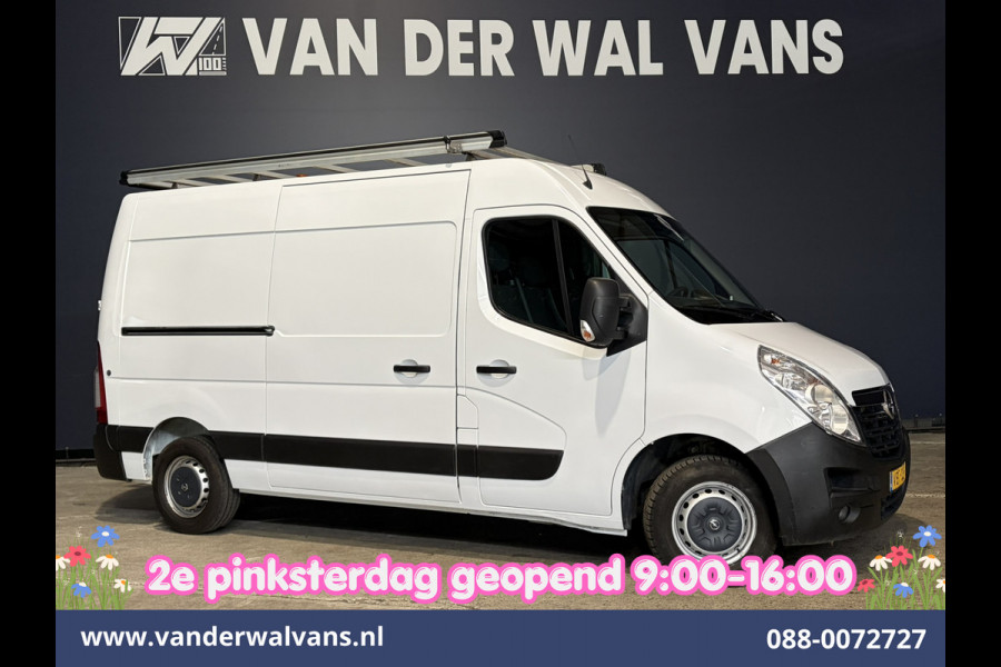 Opel Movano 2.3 CDTI 146pk L2H2 Inrichting Euro6 Airco | Imperiaal | Camera | Navigatie | 2500kg Trekhaak | Omvormer Cruisecontrol, Parkeersensoren, Bijrijdersbank
