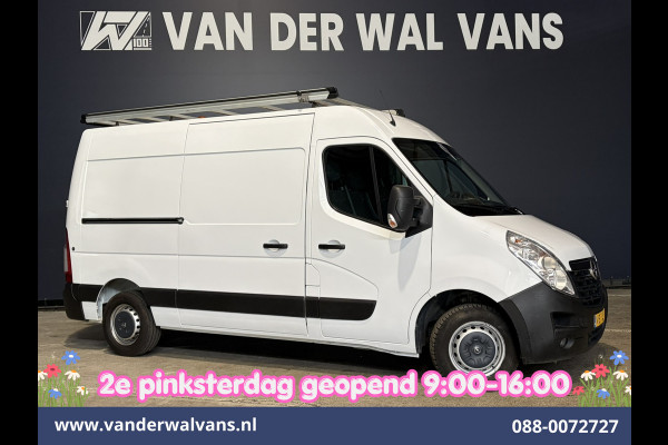 Opel Movano 2.3 CDTI 146pk L2H2 Inrichting Euro6 Airco | Imperiaal | Camera | Navigatie | 2500kg Trekhaak | Omvormer Cruisecontrol, Parkeersensoren, Bijrijdersbank