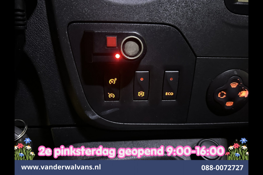 Opel Movano 2.3 CDTI 146pk L2H2 Inrichting Euro6 Airco | Imperiaal | Camera | Navigatie | 2500kg Trekhaak | Omvormer Cruisecontrol, Parkeersensoren, Bijrijdersbank