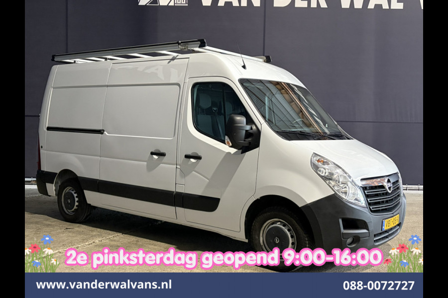 Opel Movano 2.3 CDTI 146pk L2H2 Inrichting Euro6 Airco | Imperiaal | Camera | Navigatie | 2500kg Trekhaak | Omvormer Cruisecontrol, Parkeersensoren, Bijrijdersbank
