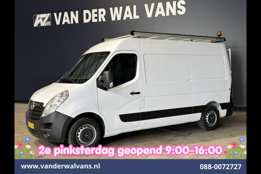 Opel Movano 2.3 CDTI 146pk L2H2 Inrichting Euro6 Airco | Imperiaal | Camera | Navigatie | 2500kg Trekhaak | Omvormer Cruisecontrol, Parkeersensoren, Bijrijdersbank