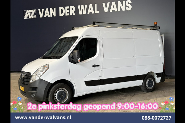 Opel Movano 2.3 CDTI 146pk L2H2 Inrichting Euro6 Airco | Imperiaal | Camera | Navigatie | 2500kg Trekhaak | Omvormer Cruisecontrol, Parkeersensoren, Bijrijdersbank