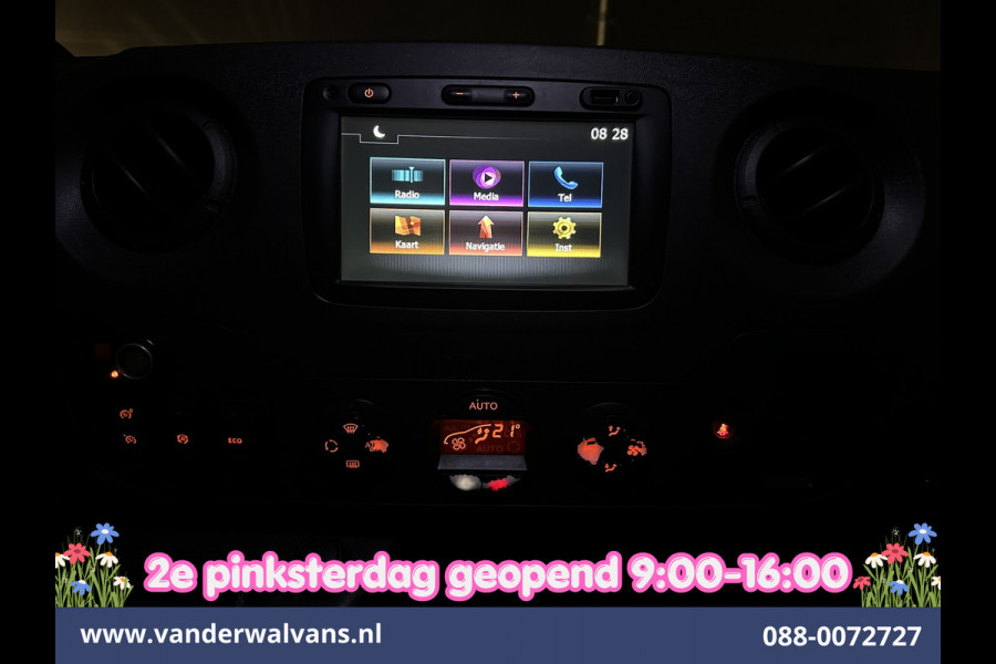 Opel Movano 2.3 CDTI 146pk L2H2 Inrichting Euro6 Airco | Imperiaal | Camera | Navigatie | 2500kg Trekhaak | Omvormer Cruisecontrol, Parkeersensoren, Bijrijdersbank