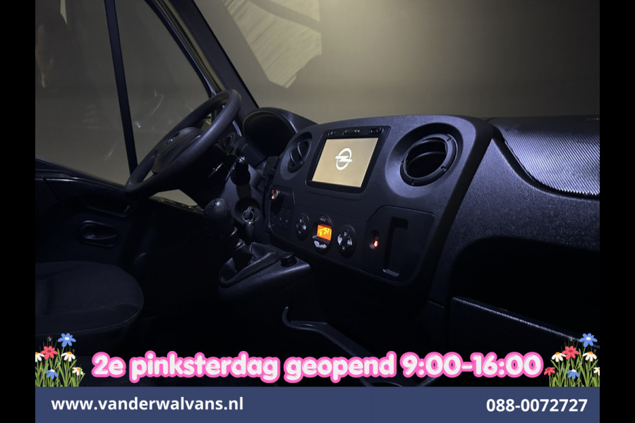 Opel Movano 2.3 CDTI 146pk L2H2 Inrichting Euro6 Airco | Imperiaal | Camera | Navigatie | 2500kg Trekhaak | Omvormer Cruisecontrol, Parkeersensoren, Bijrijdersbank