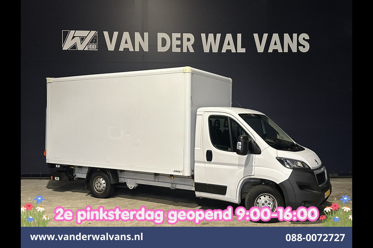Peugeot Boxer 2.2 BlueHDi 141pk Bakwagen 436cm Lang Laadklep Euro6 Airco | 1055kg laadvermogen | Cruisecontrol Bijrijdersbank.