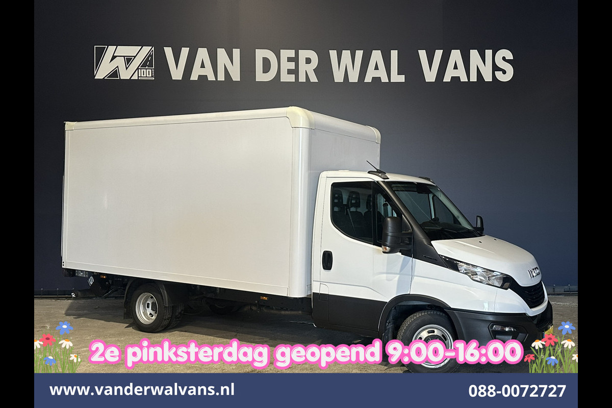 Iveco Daily 35C16H 157pk Bakwagen Laadklep Dubbel Lucht Euro6 Airco | 1010kg laadvermogen Bijrijdersbank
