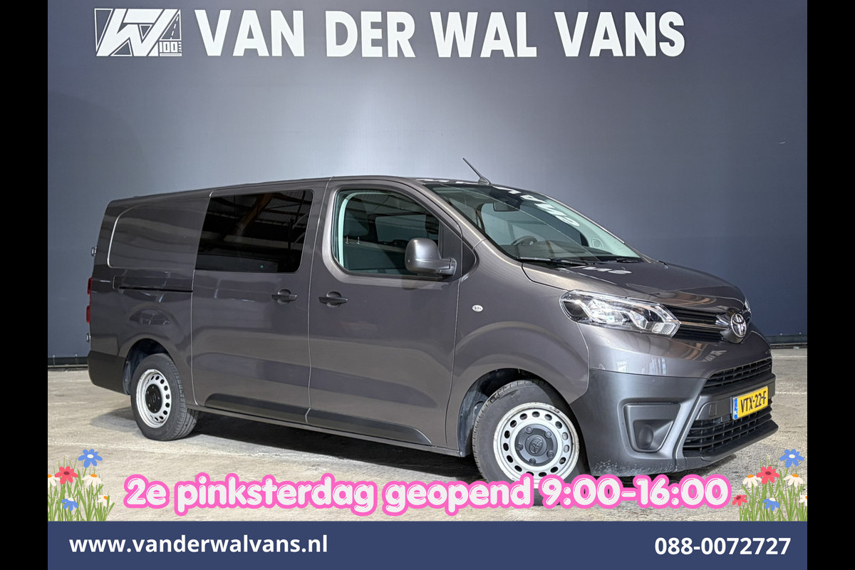 Toyota ProAce Worker 2.0 D-4D 145pk L3H1 Dubbele Cabine Euro6 Airco | 6-Zits | Navigatie | Apple Carplay | Cruisecontrol Android Auto, Parkeersensoren