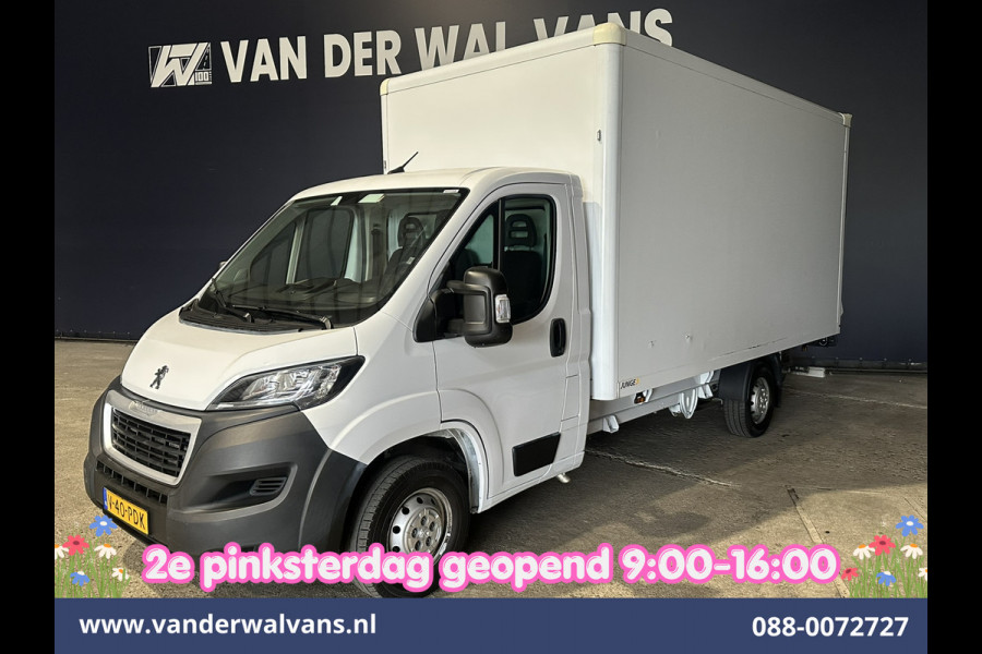 Peugeot Boxer 2.2 BlueHDi 141pk Bakwagen 436cm Lang Laadklep Euro6 Airco | Cruisecontrol | 955kg laadvermogen Bijrijdersbank