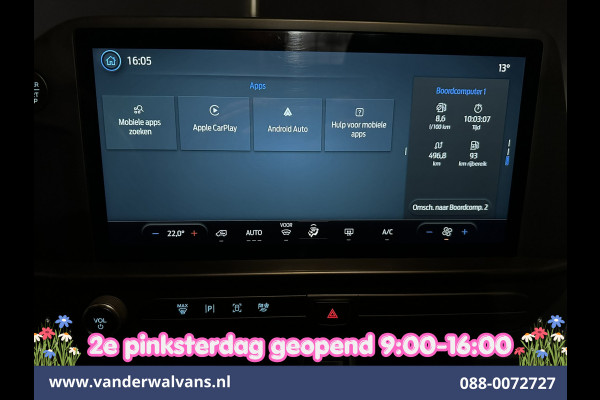 Ford Transit Custom 2.0 TDCI 136pk L1H1 Euro6 Airco | Camera | Apple Carplay | LED | Cruisecontrol Android Auto, Verwarmde voorruit, Parkeersensoren, Bijrijdersbank, 2740kg trekvermogen