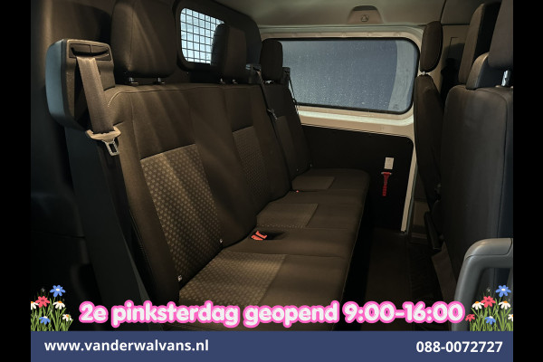 Ford Transit Custom 2.0 TDCI 131pk L2H1 Dubbele Cabine Euro6 Airco | 6-Zits | LED | Cruisecontrol | Parkeersensoren Achterklep, 2800kg trekvermogen