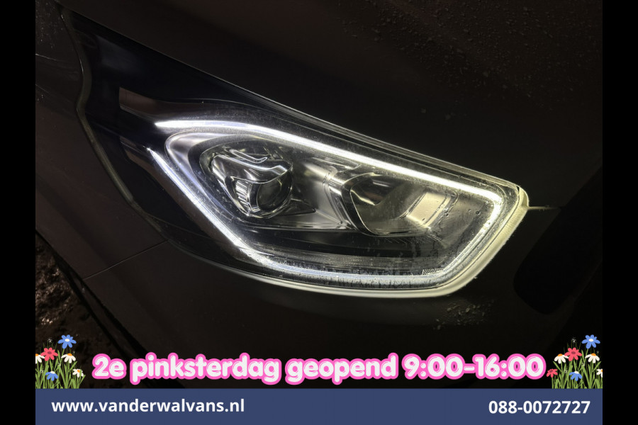 Ford Transit Custom 2.0 TDCI 131pk L2H1 Dubbele Cabine Euro6 Airco | 6-Zits | LED | Cruisecontrol | Parkeersensoren Achterklep, 2800kg trekvermogen