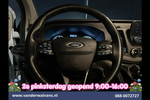 Ford Transit Custom 2.0 TDCI 131pk L2H1 Dubbele Cabine Euro6 Airco | 6-Zits | LED | Cruisecontrol | Parkeersensoren Achterklep, 2800kg trekvermogen