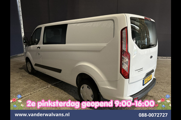 Ford Transit Custom 2.0 TDCI 131pk L2H1 Dubbele Cabine Euro6 Airco | 6-Zits | LED | Cruisecontrol | Parkeersensoren Achterklep, 2800kg trekvermogen